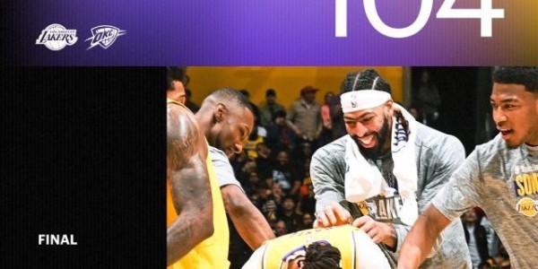 再胜西部第一！湖人天克雷霆 未来5场决定命运？